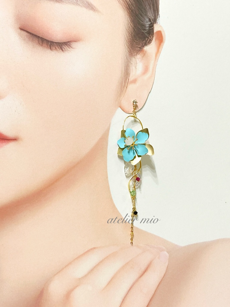 琉球刀 フラワーフープイヤーアクセサリー【刀剣乱舞】