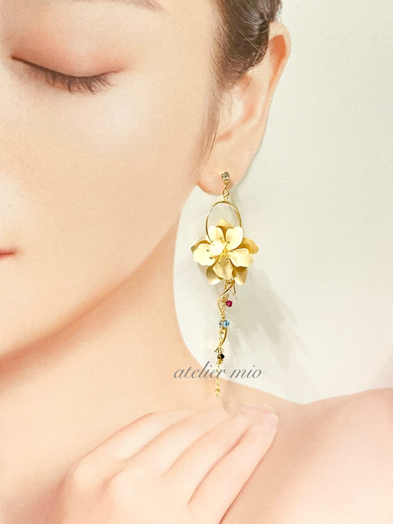 琉球刀 フラワーフープイヤーアクセサリー【刀剣乱舞】