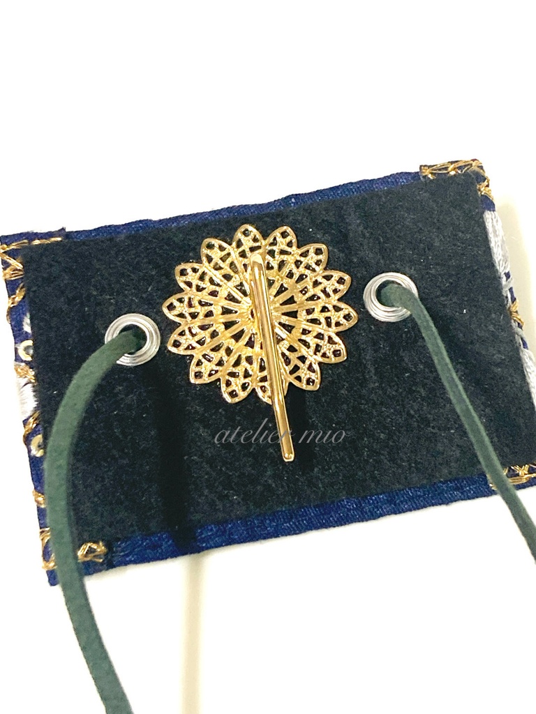 インド刺繍リボンのポニーフック【刀剣乱舞】