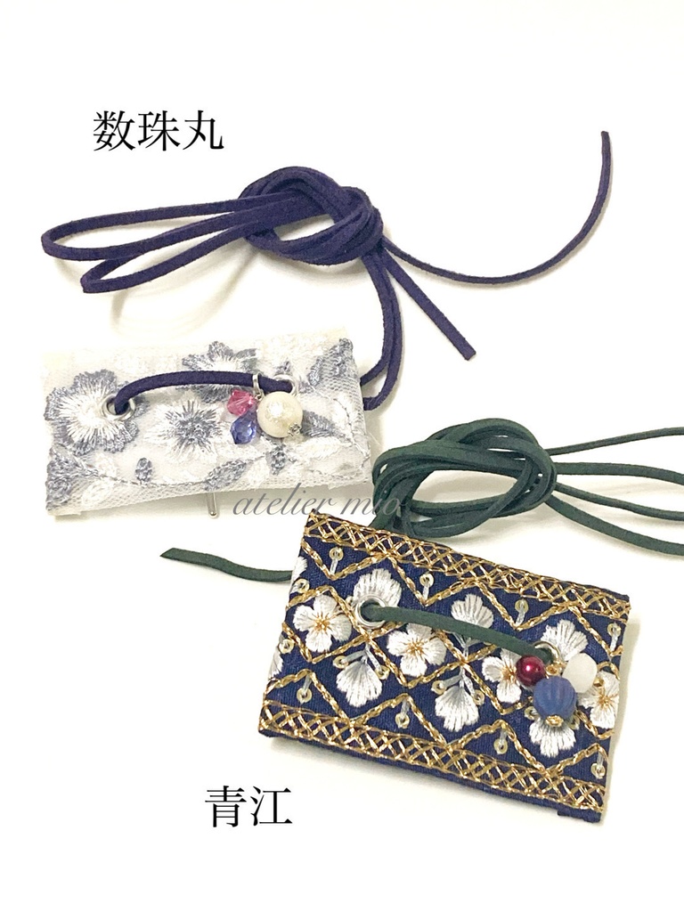 インド刺繍リボンのポニーフック【刀剣乱舞】