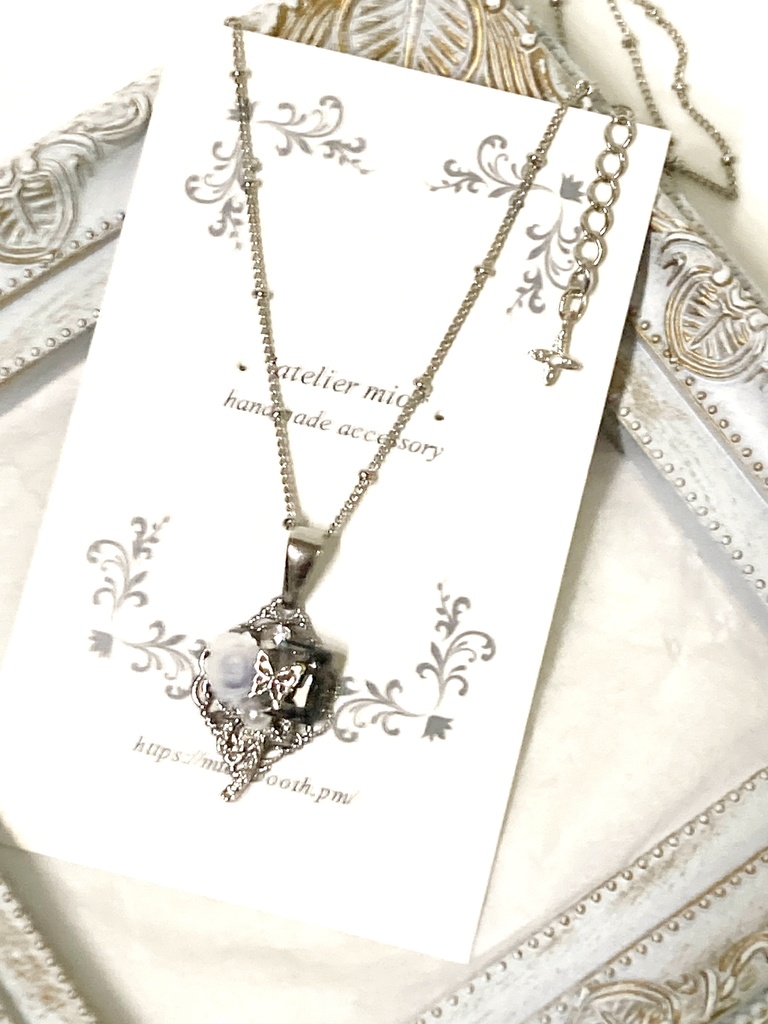 薔薇のビジューイヤーアクセサリー・ネックレス【hypnosismic】