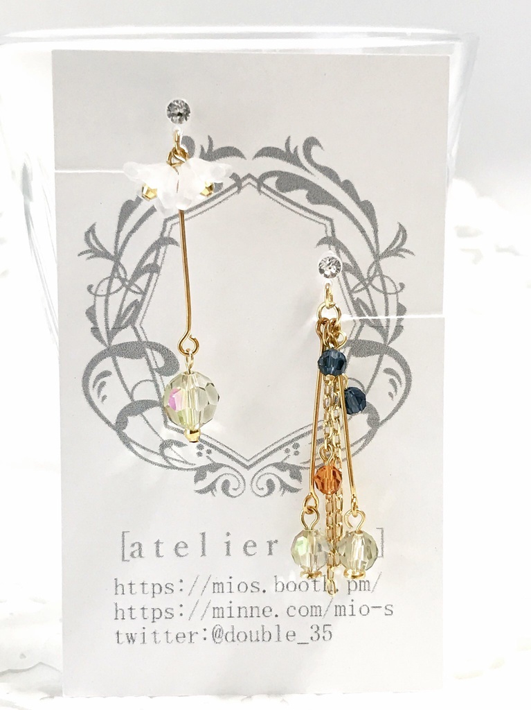 白花耳飾り/首飾り【刀剣乱舞】