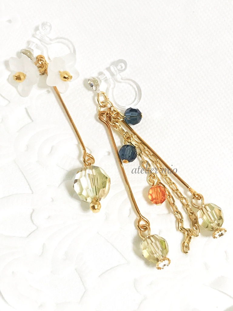 白花耳飾り/首飾り【刀剣乱舞】