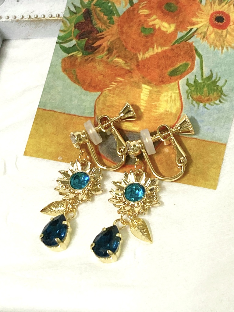 伯仲イメージ 向日葵の耳飾りと首飾り【刀剣乱舞】