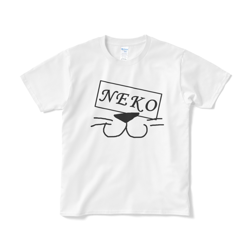 ねこ文字 2 ローマ字 Tシャツ ホワイト