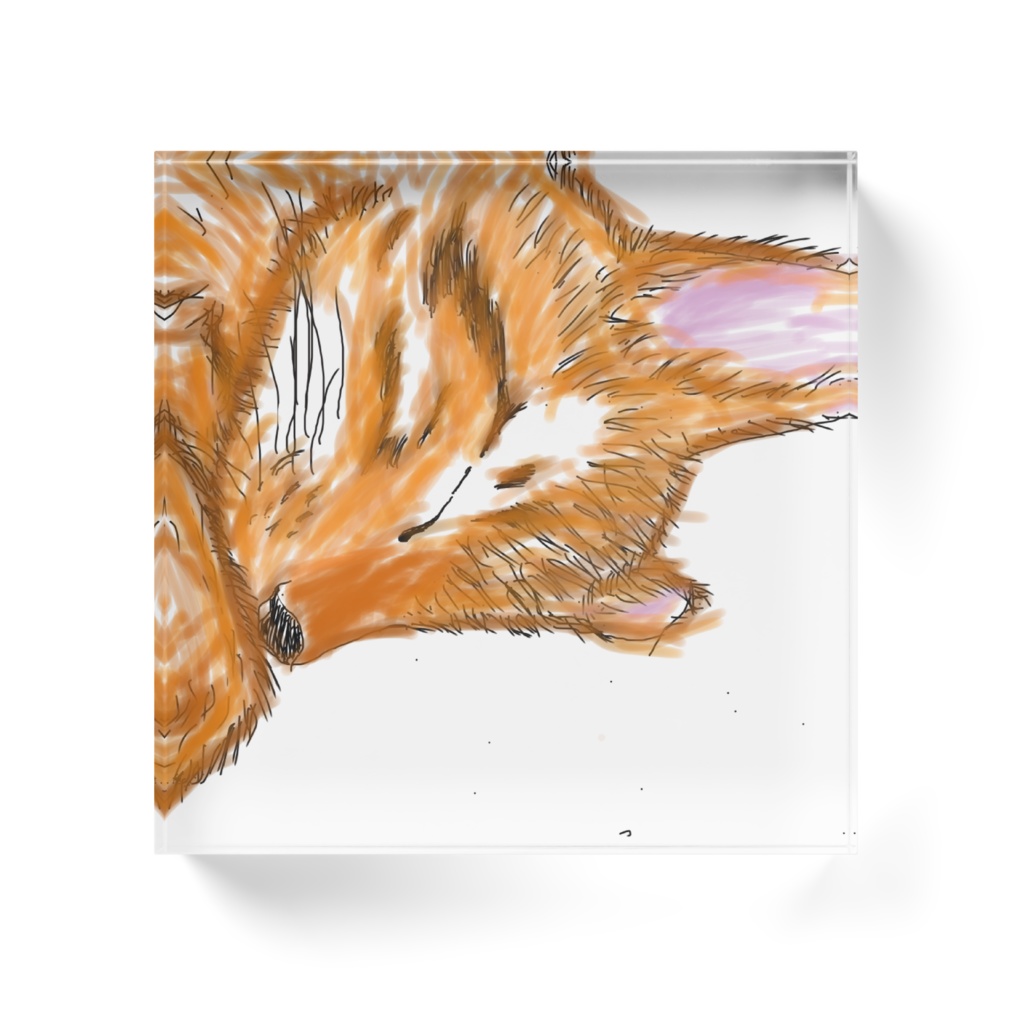 ねこ アクリルブロック