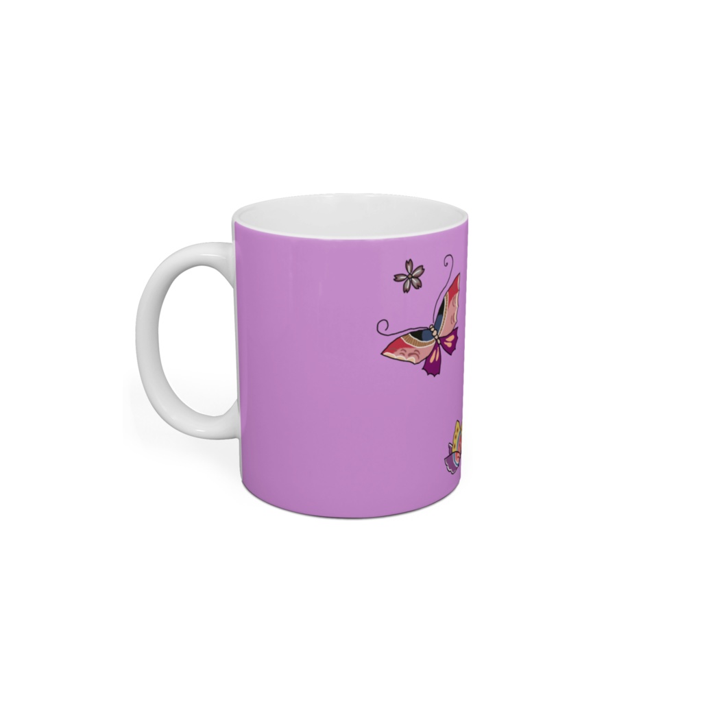 蝶 和柄 マグカップ