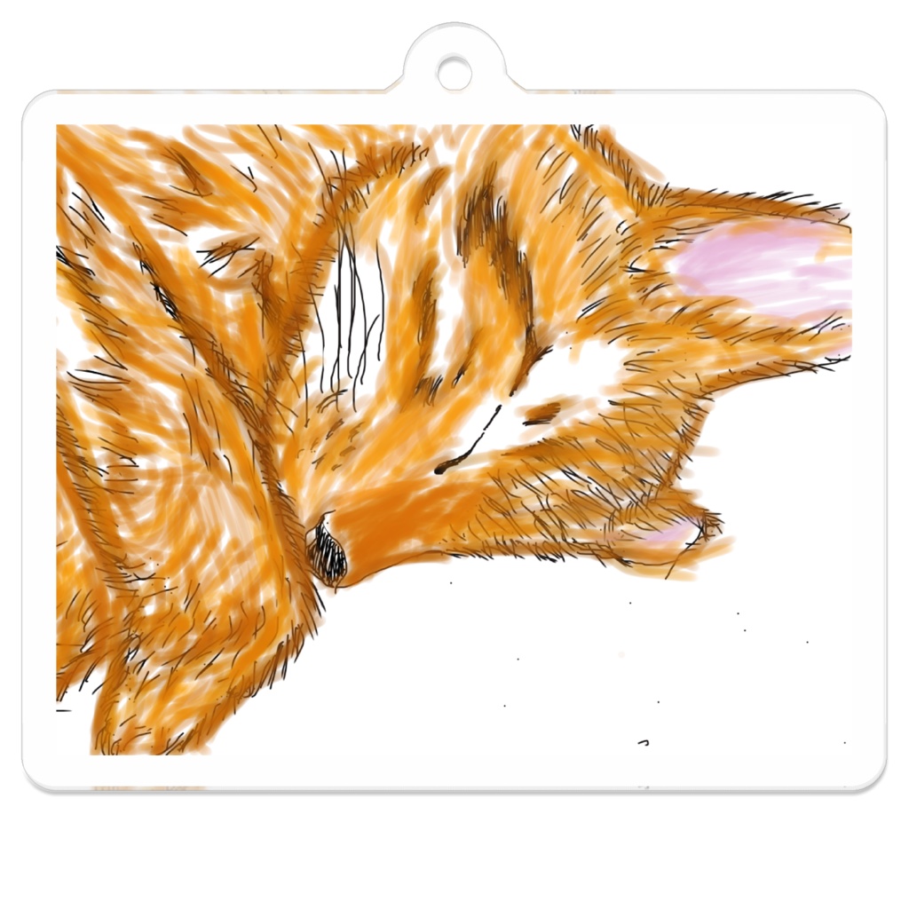 ねむねむねこ 1 アクリルキーホルダー