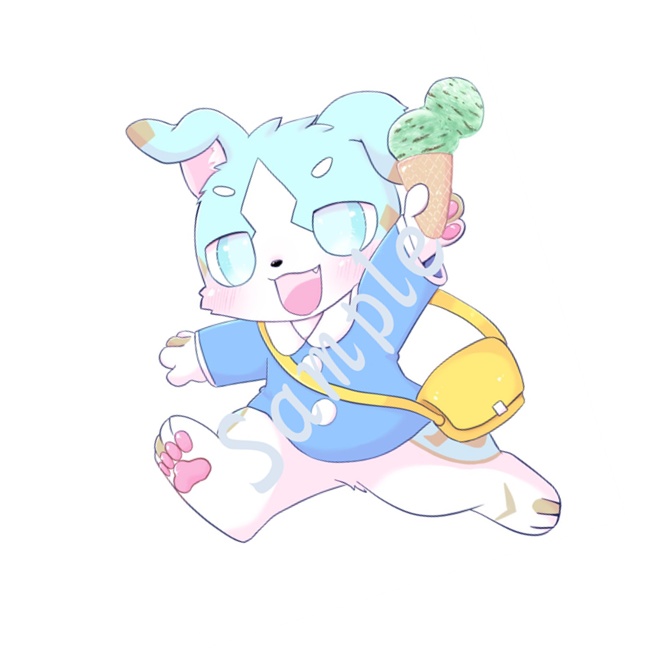 キーホルダー（イラスト：ようちえんじあいす）
