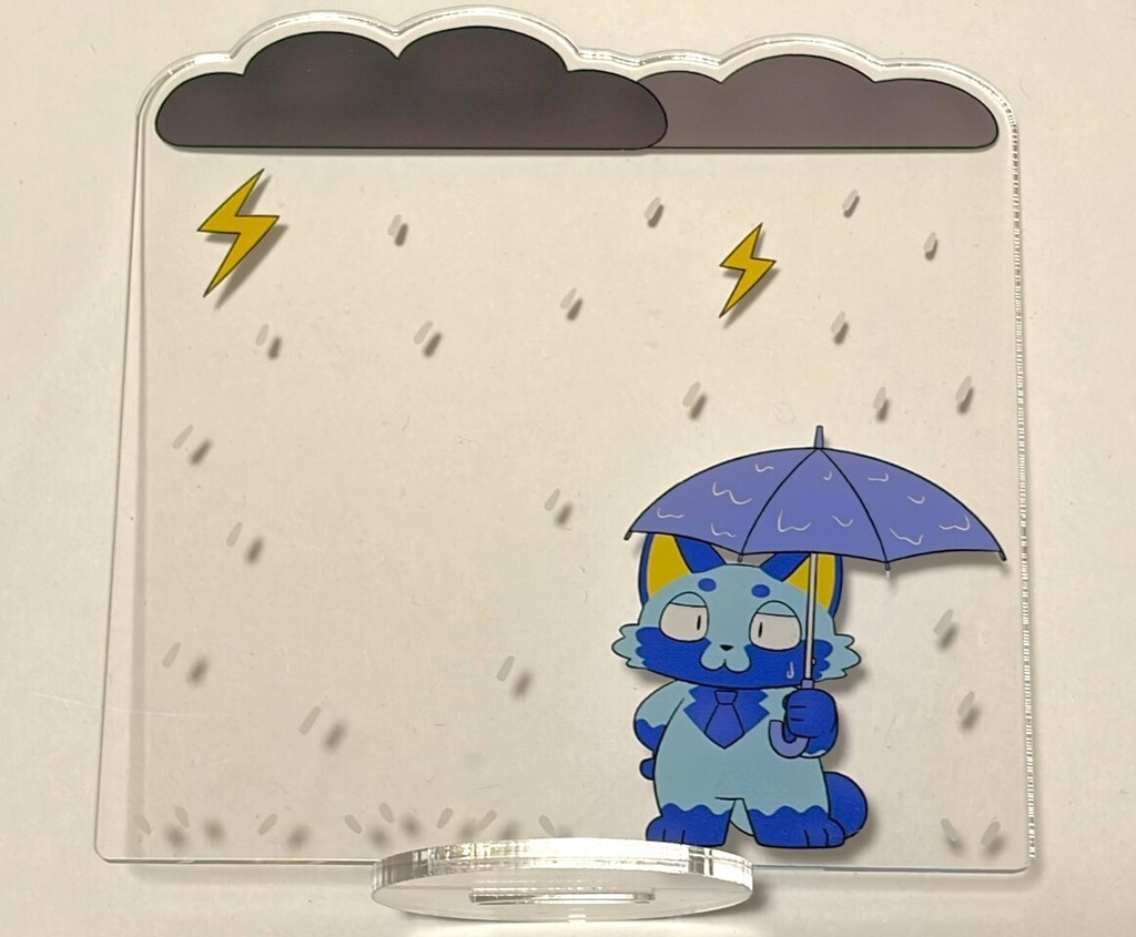 【委託販売】アクリルスタンド（イラスト：どこでも曇天青たぬき）