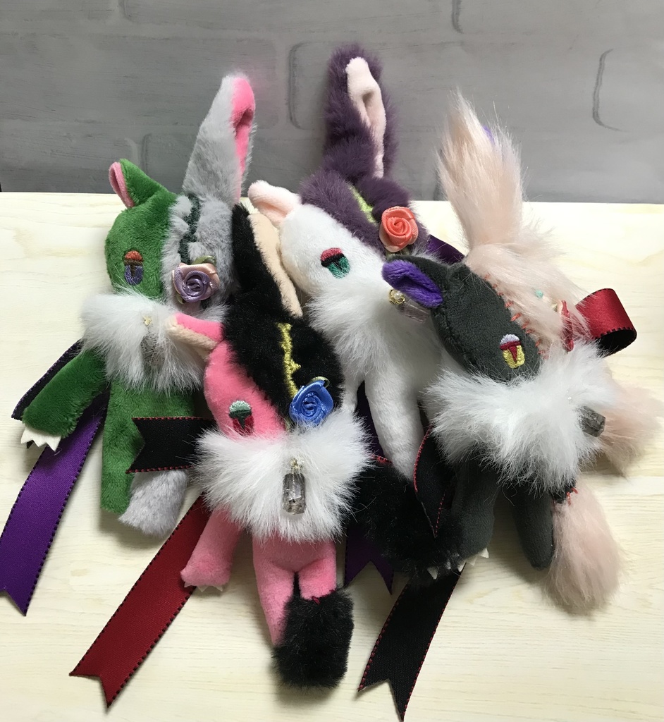 うキャットちゃん(ダークグレーピンク長毛)