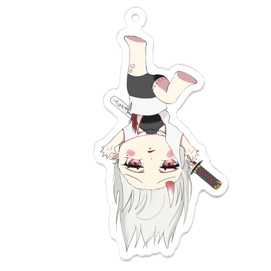 鬼かわ『ぶらーん』アクリルキーホルダー
