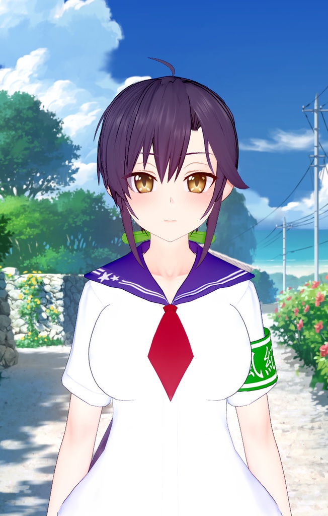 紫髪