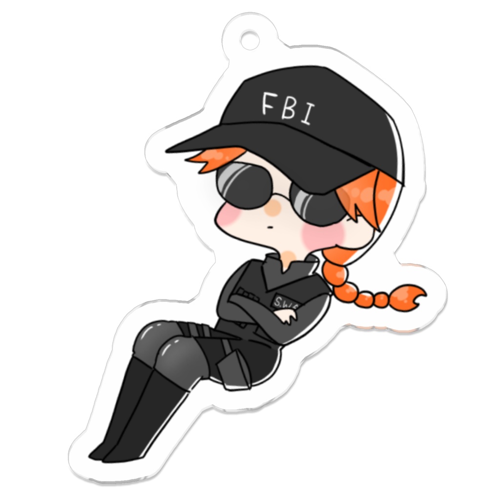 【R6S】ASH アクリルキーホルダー