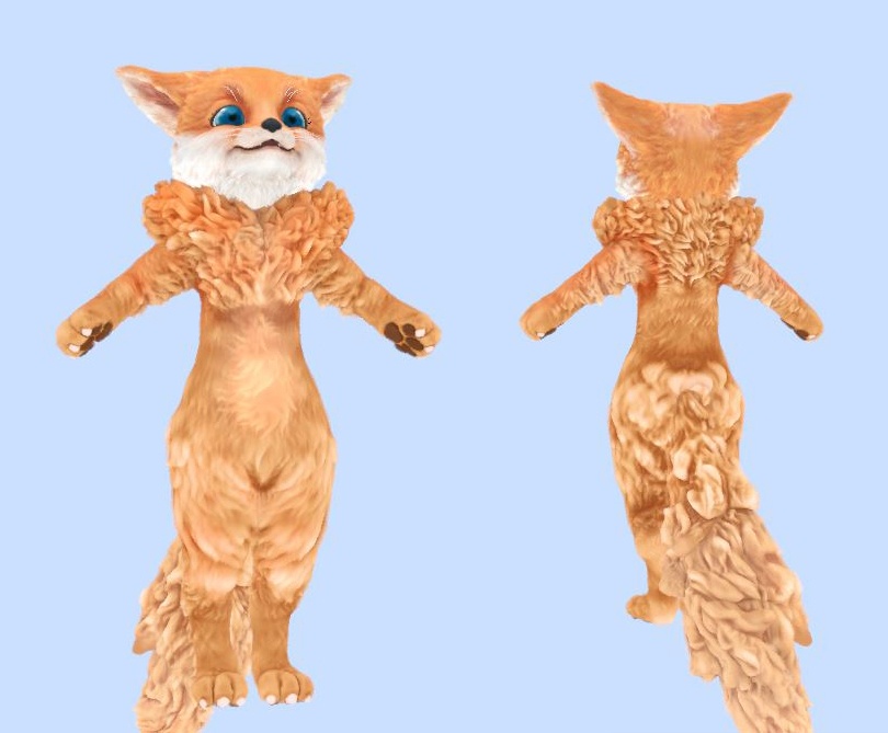 3Dキャラクター Fox