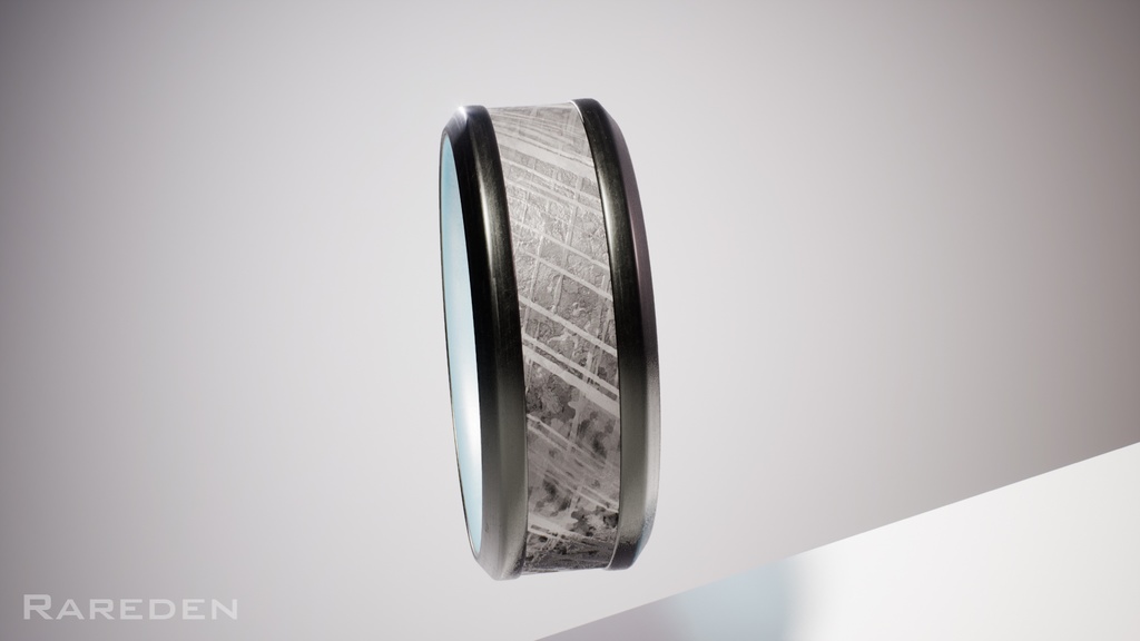 Meteorite Glow stone Ring