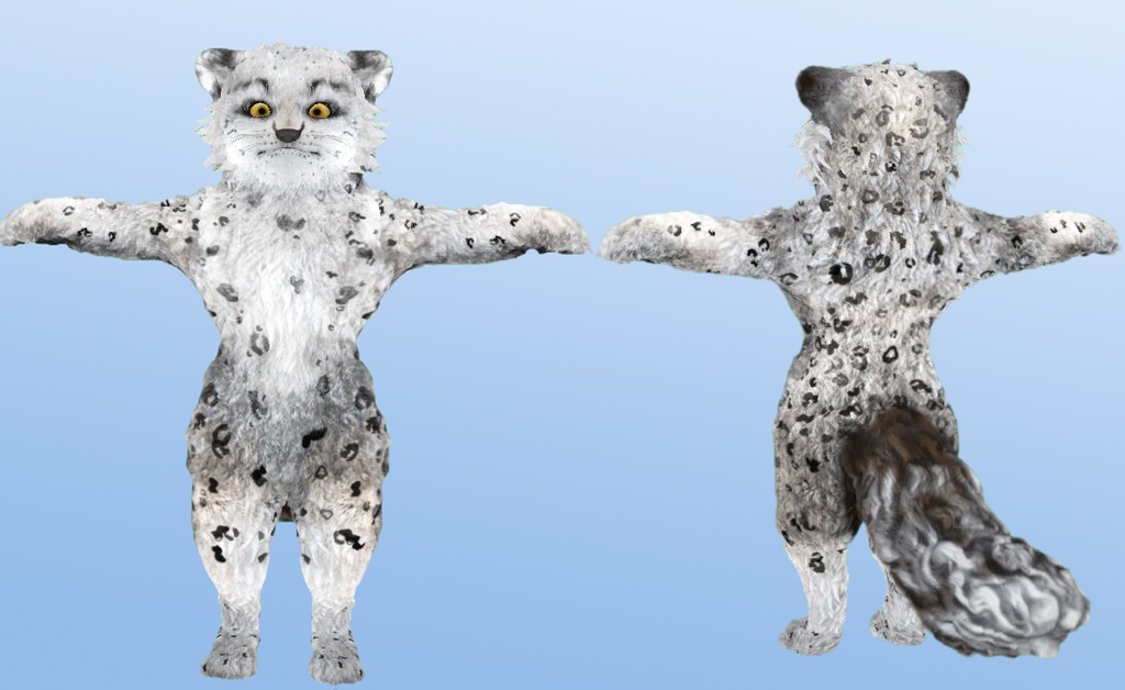 3Dキャラクター Snow Leopard