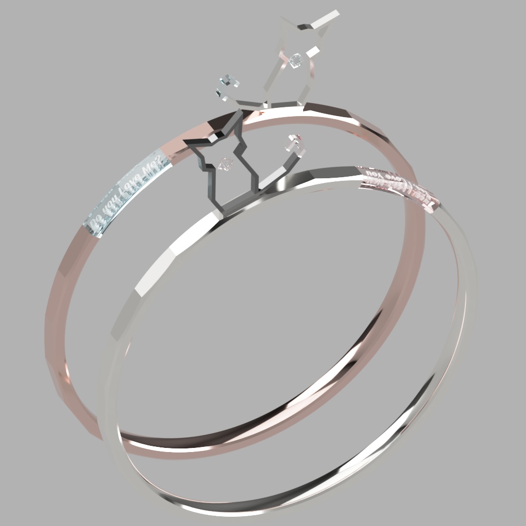 [VRCHAT] Couple union cat ring / 커플 합체 반지 / カップル合体指輪