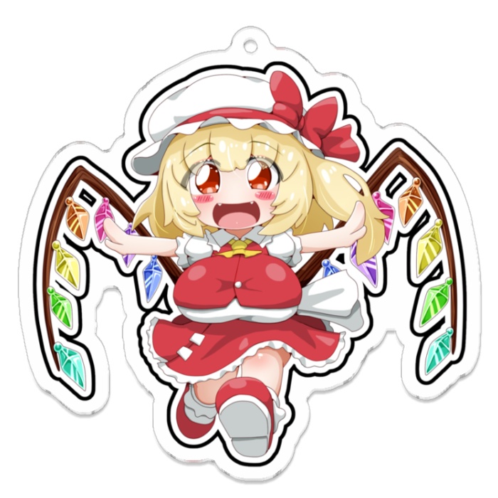 【東方Project】フランドール・スカーレット ウルトラ化 アクリルキーホルダー / [Touhou Project] Flandre Scarlet Ultranized Acrylic Keychain