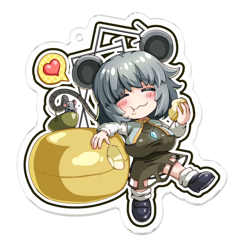 【東方Project】ナズーリン ウルトラ化 アクリルキーホルダー / [Touhou Project] Nazrin Ultranized Acrylic Keychain