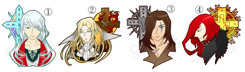 悪魔城ステッカー