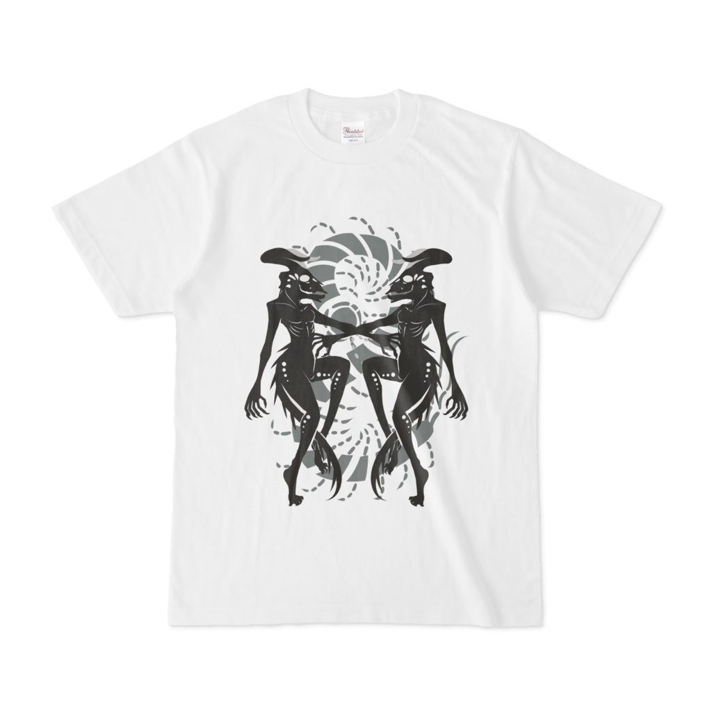 ムカデと女Tシャツ