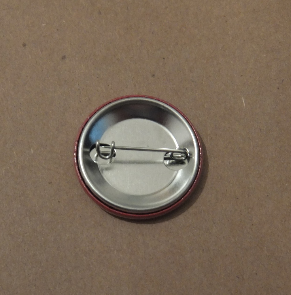 ドクロ缶バッジ