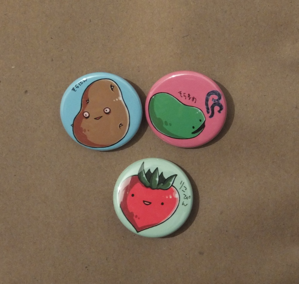 野菜缶バッジ