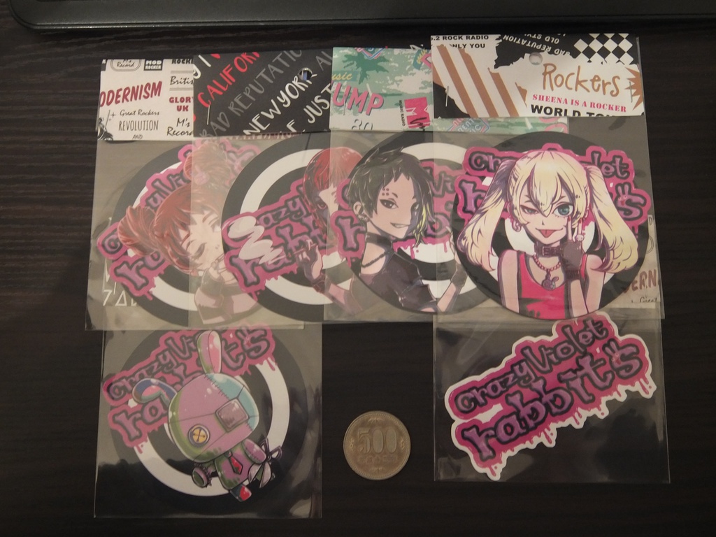 Crazy Violet rabbits ステッカー