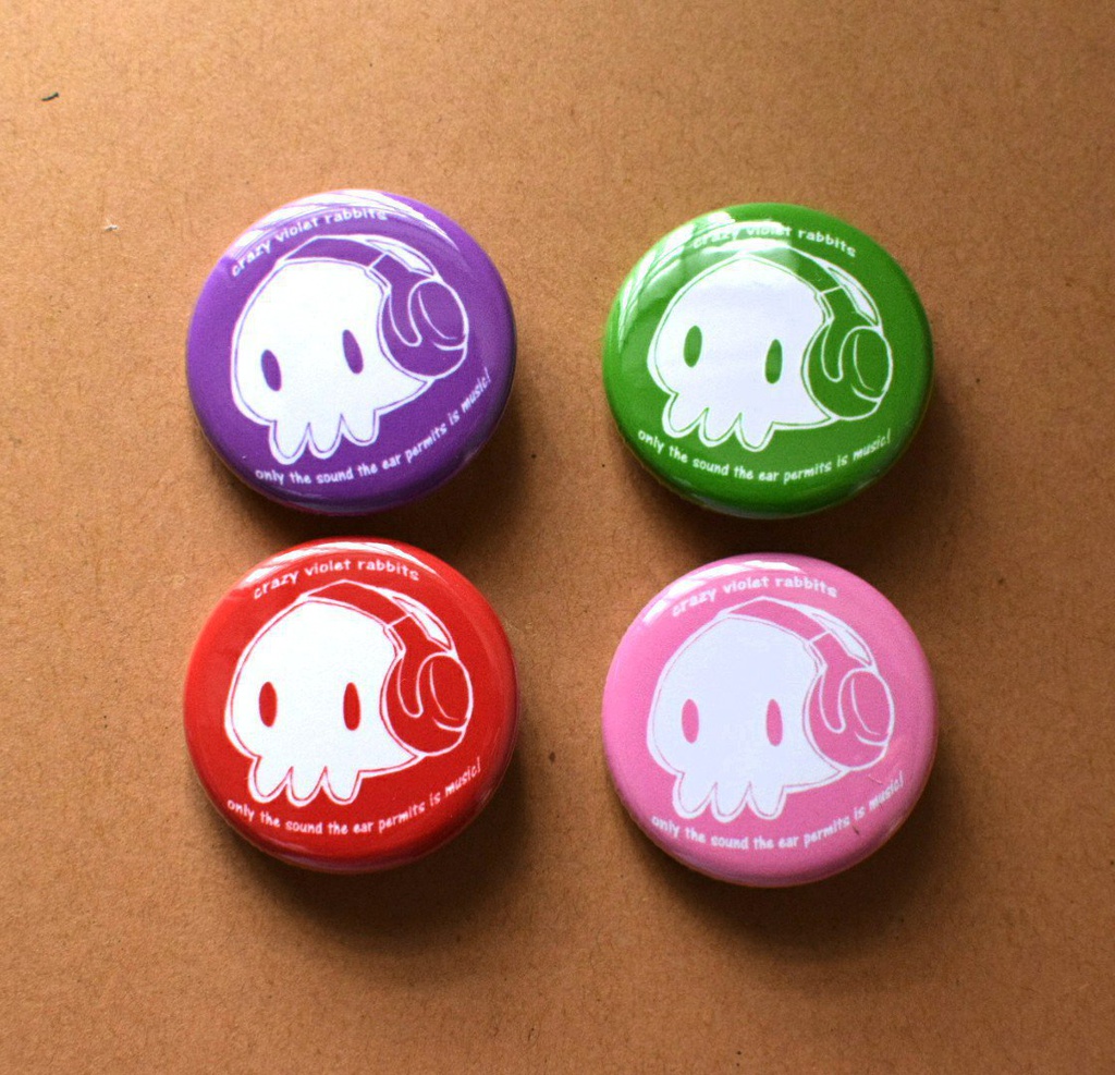 ゆるドクロ缶バッジ