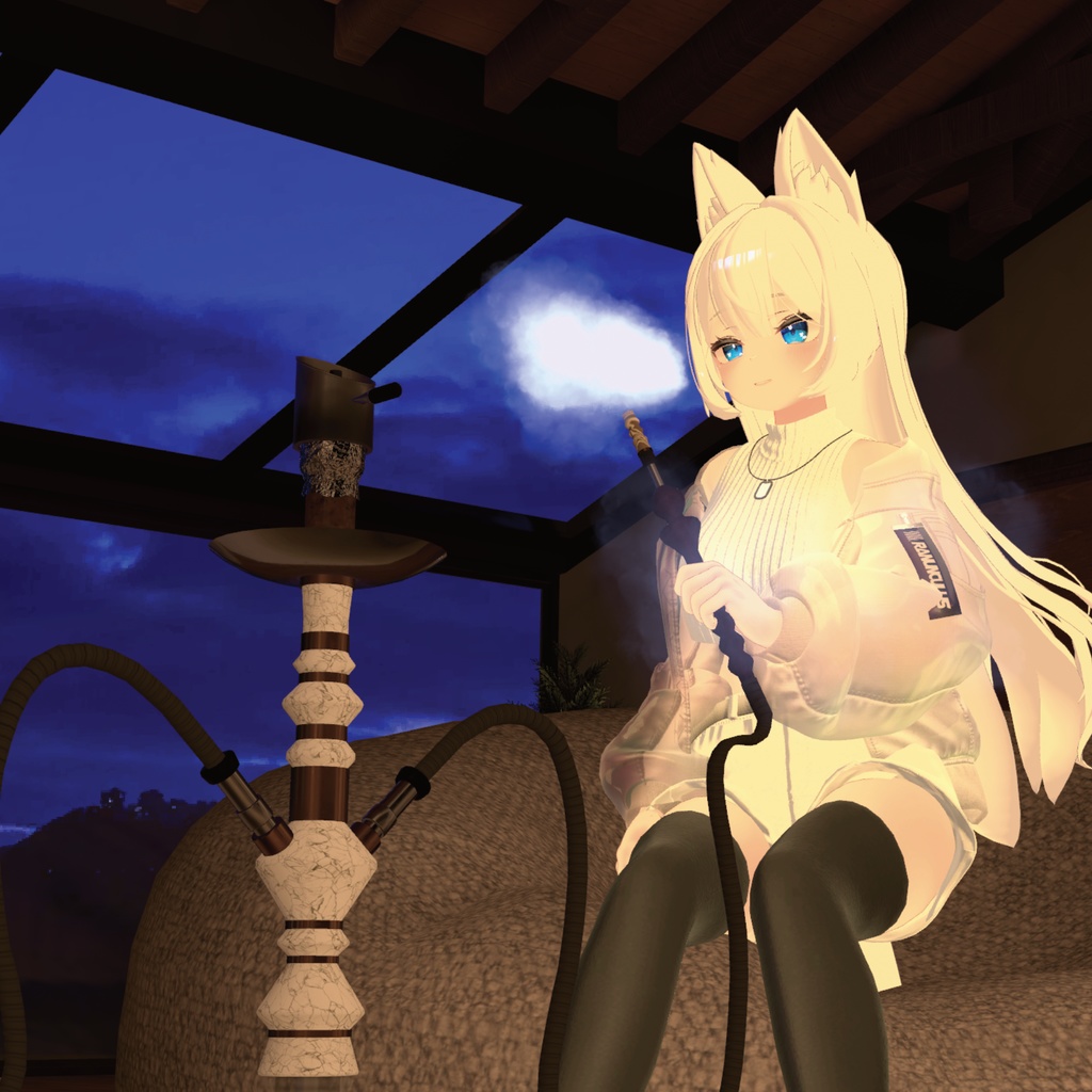 二人で吸えるシーシャ【VRCアバターギミック】