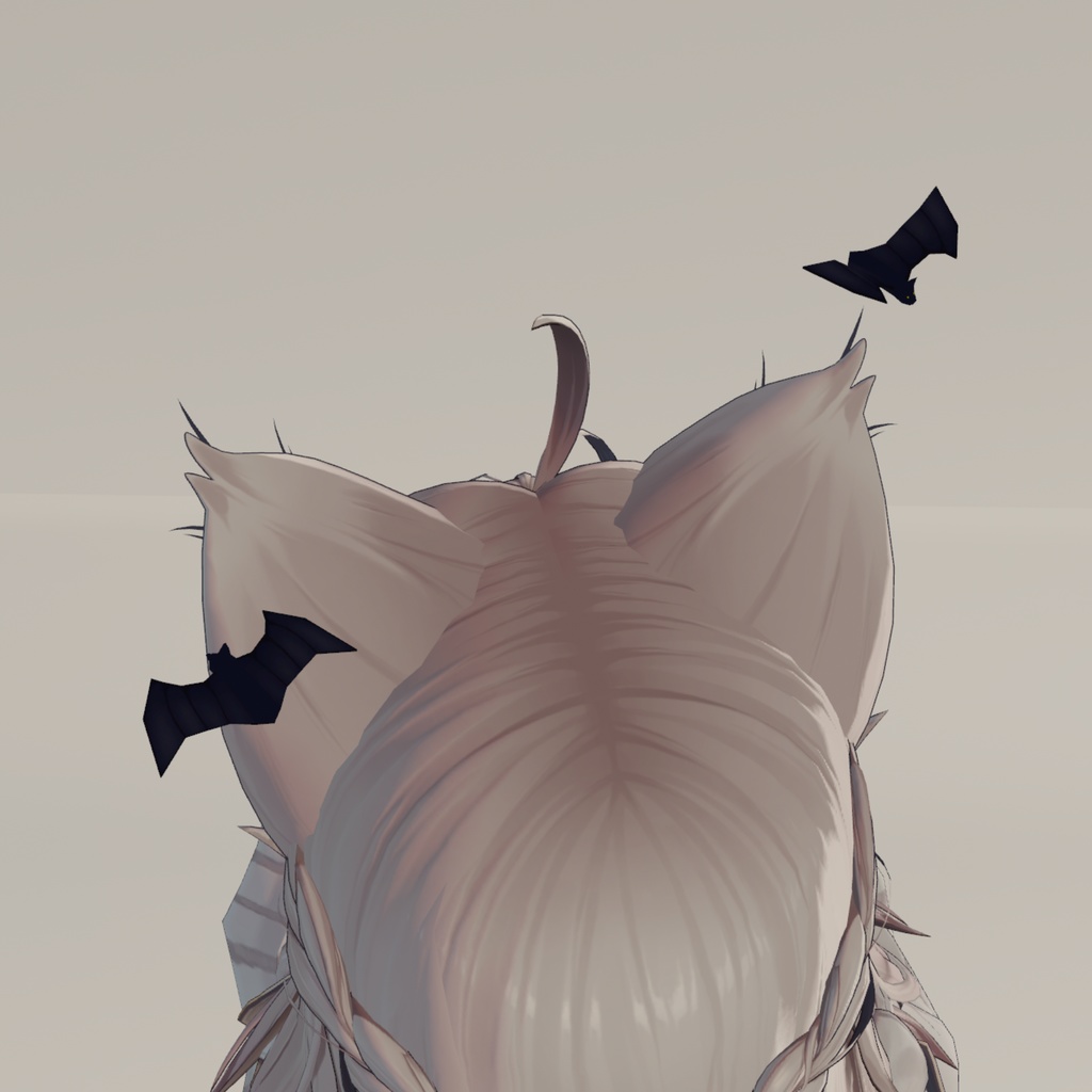 羽ばたくコウモリヘイロー【VRChat用】