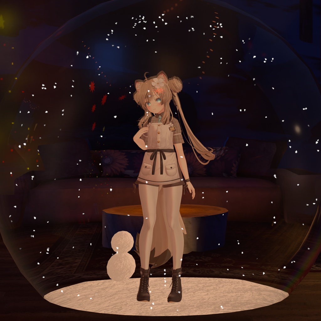 【無料】スノードームになれるギミック【VRCアバターギミック】