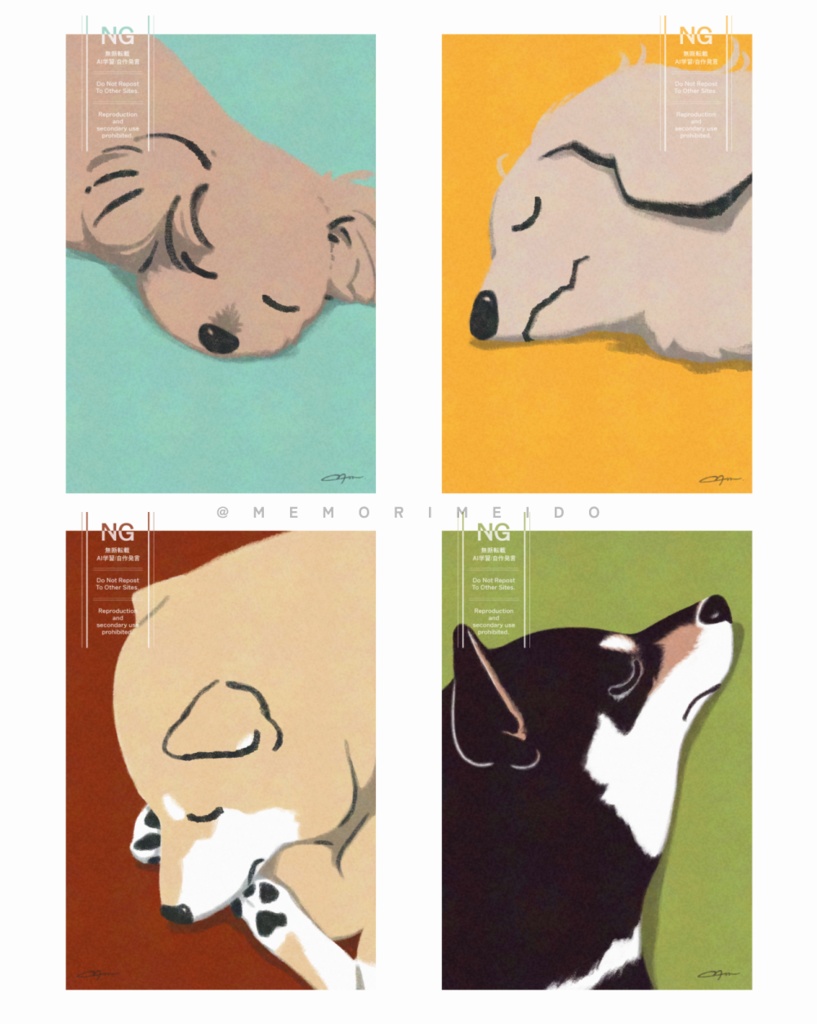 【犬猫グッズ】ポストカード【全7種】