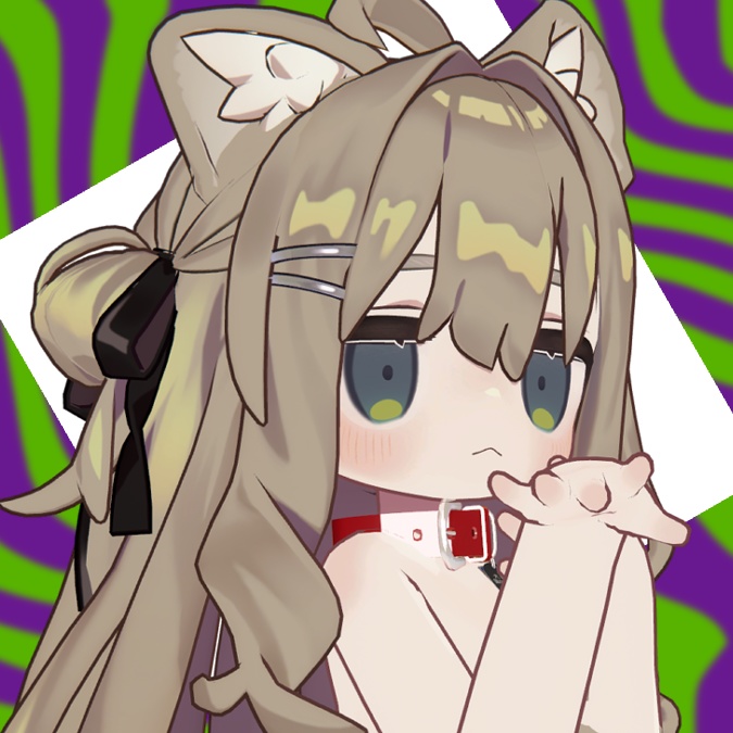 【複数アバター対応】トゲトゲ首輪