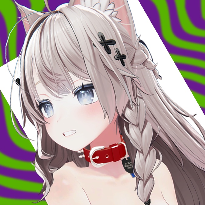 【複数アバター対応】トゲトゲ首輪