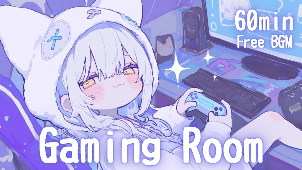 【フリーBGM】Gaming Room🎧️ かわいい/チル/まったり/pop【作業・配信・勉強用BGM】