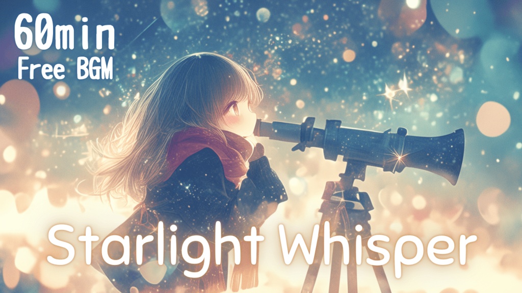 【フリーBGM】Starlight Whisper🎧️ かわいい/チル/まったり/pop【作業・配信・勉強用BGM】