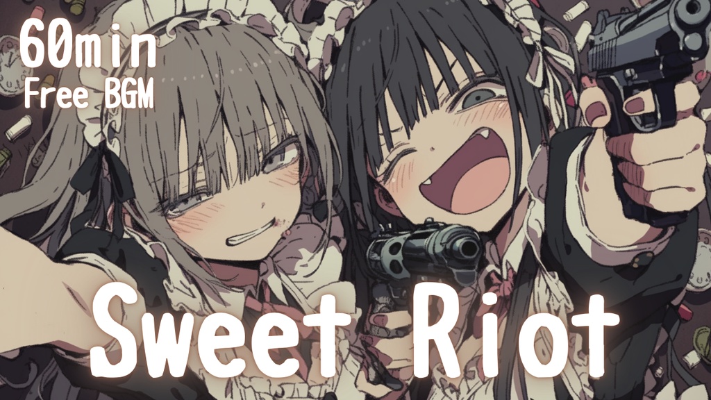 【フリーBGM】Sweet Riot🎧️ かわいい/チル/かっこいい/pop【作業・配信・勉強用BGM】