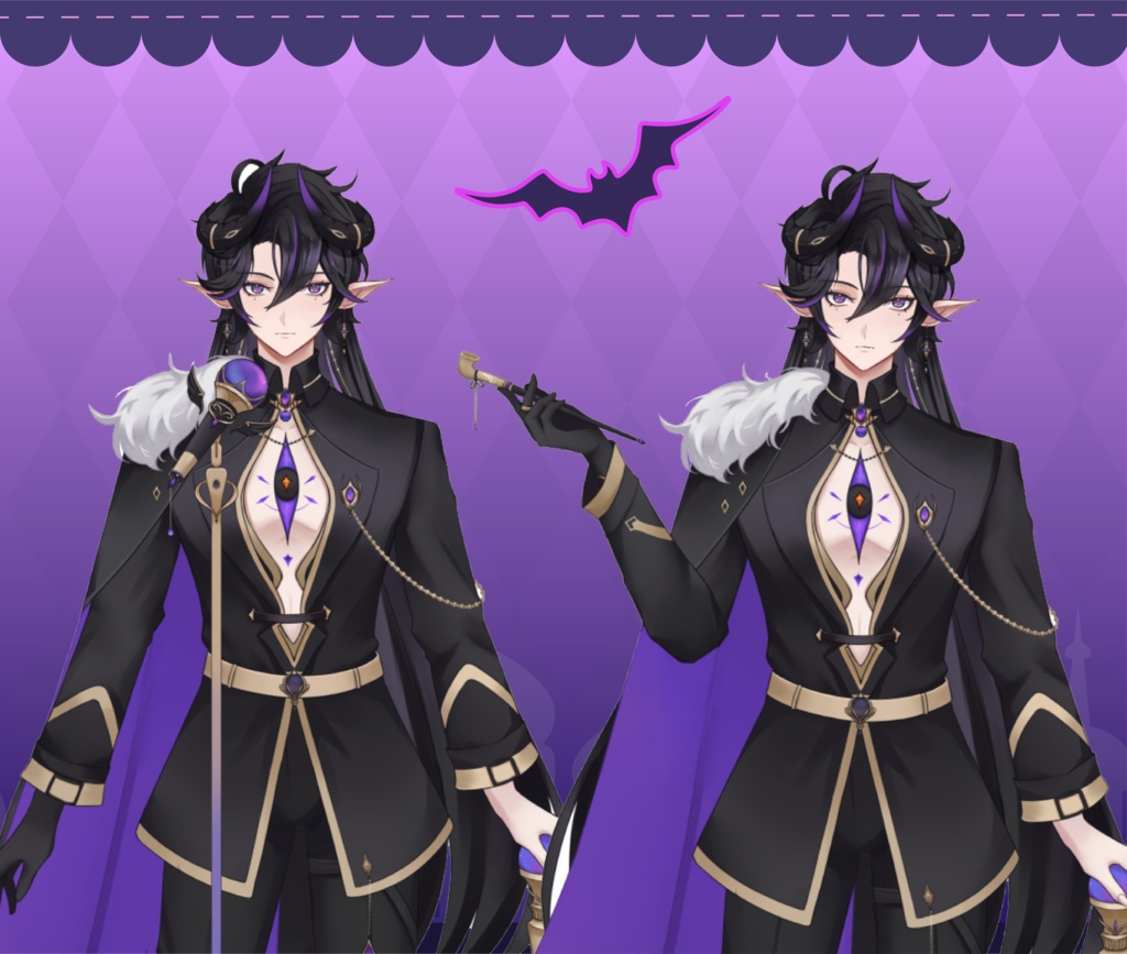 【booth販売終了 仅展示 sold out】男性モデル,VTS用,魔王