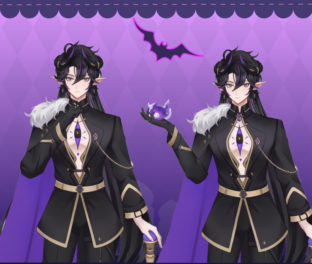 【booth販売終了 仅展示 sold out】男性モデル,VTS用,魔王