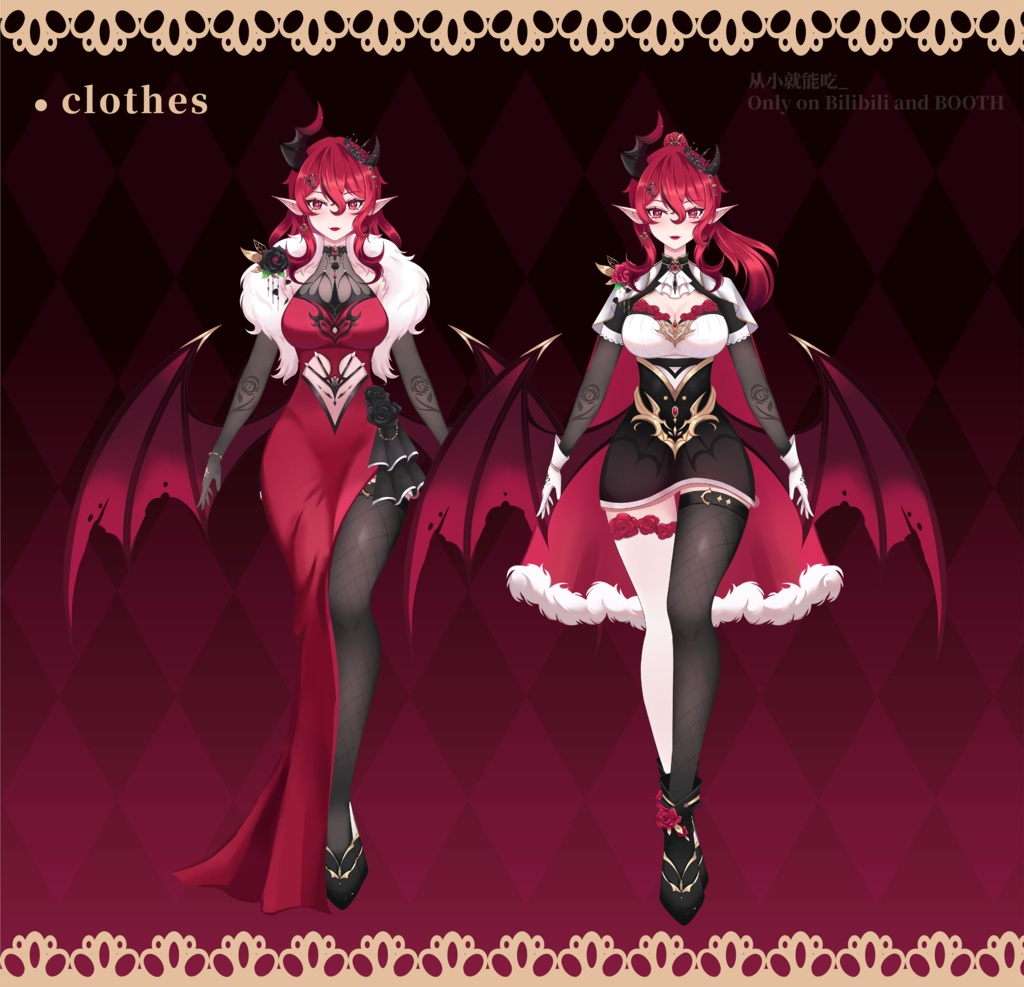 【booth販売終了 仅展示 sold out】魔王御姐,Vtube studio