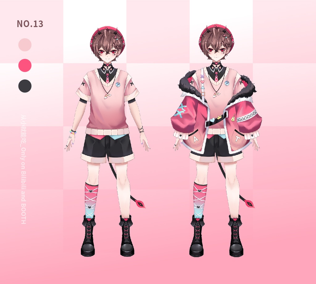 Small devil❤︎出品 booth販売終了 仅展示 sold out 】小恶魔男子 - live2d模型铺