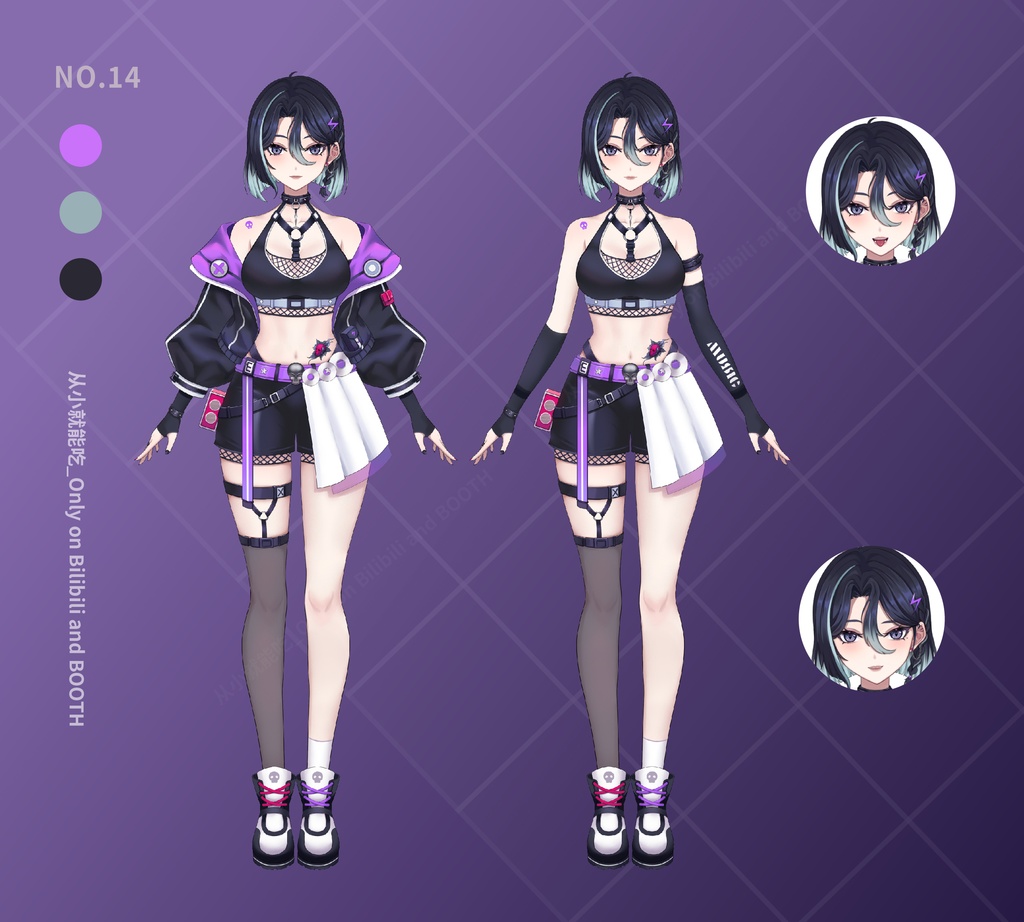 【booth販売終了 仅展示  sold out】弹吉他的甜酷姐姐