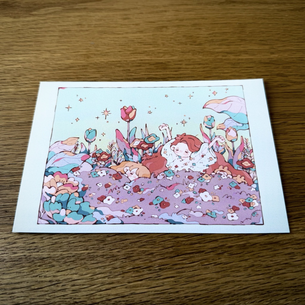 ポストカード『Flower bed』