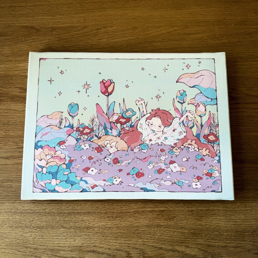 キャンバスプリントF4号『Flower bed』