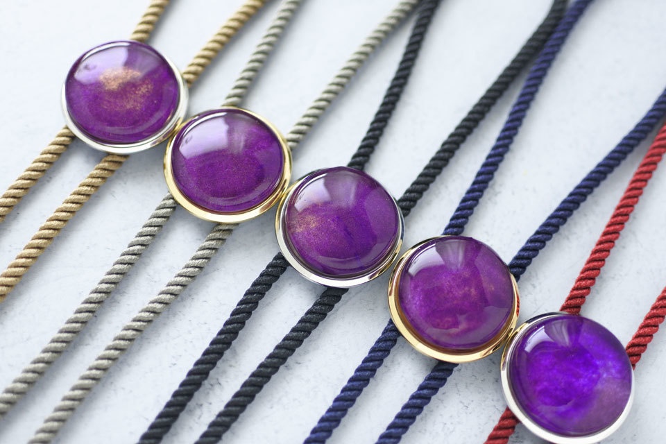 《鮮紫》ループタイ【原画】