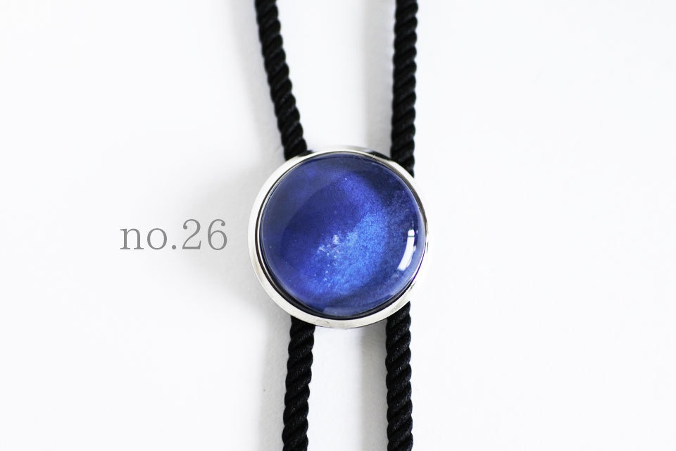 《青紫》ループタイ【原画】