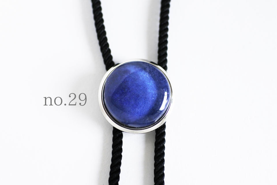 《青紫》ループタイ【原画】