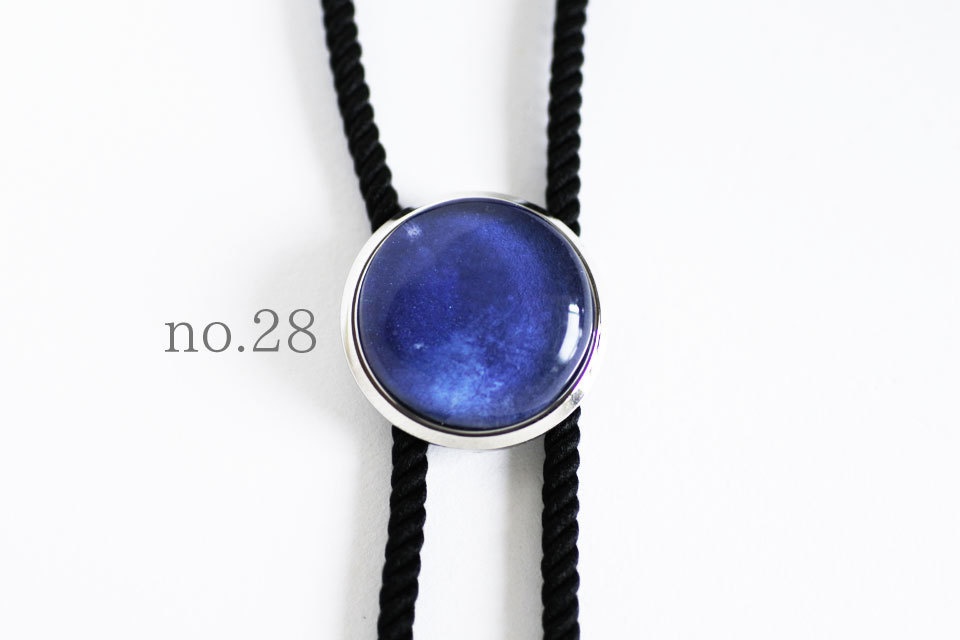 《青紫》ループタイ【原画】